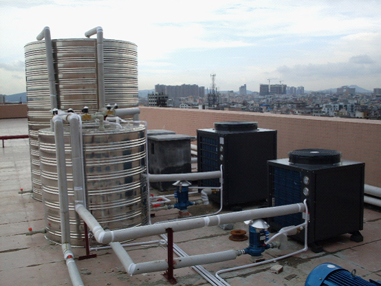 宾馆空气能热水器热水工程