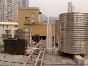 广州市地矿招待所热泵热水工程